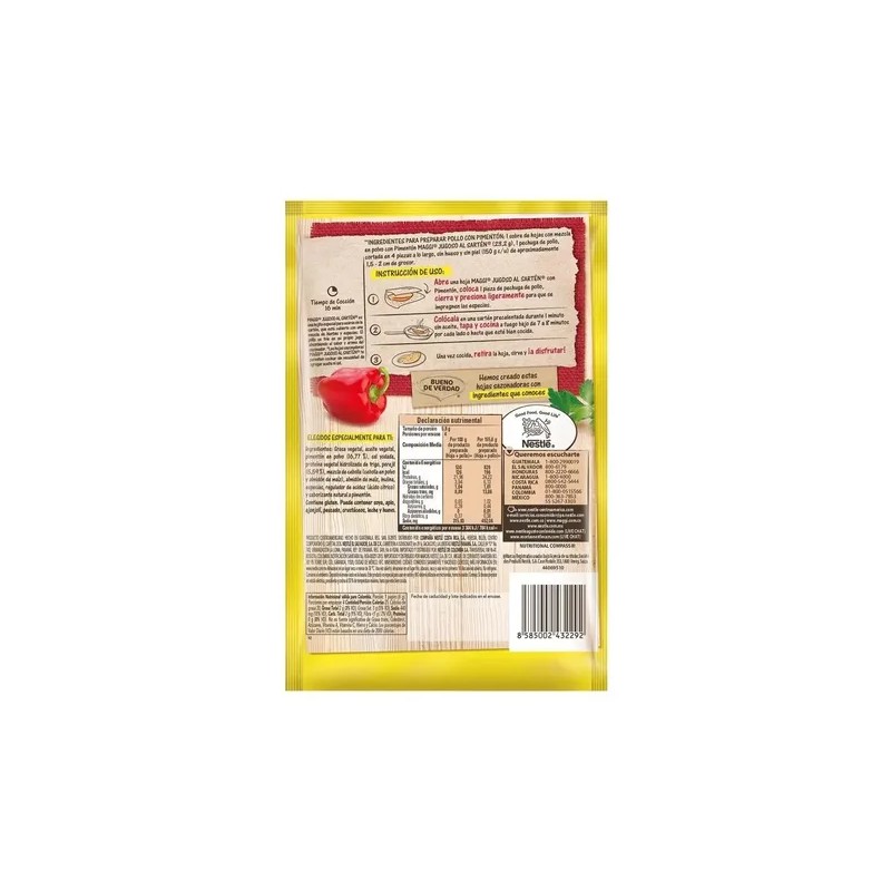 Hoja Sazonadora Maggi Jugoso Al Sartén Pimentón 23.4 G