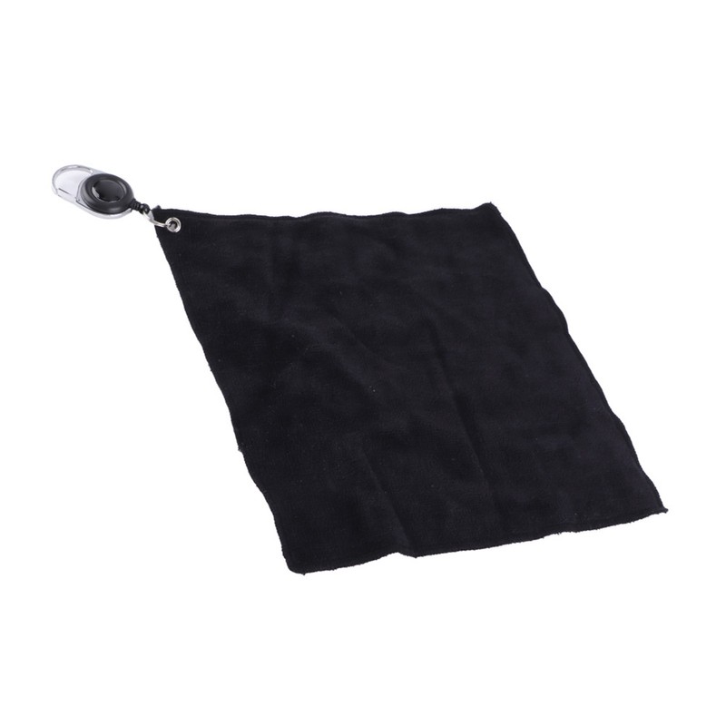 1 Pcs Double‑sided Plush Cotton Golf Club Cleaning Towel Cloth