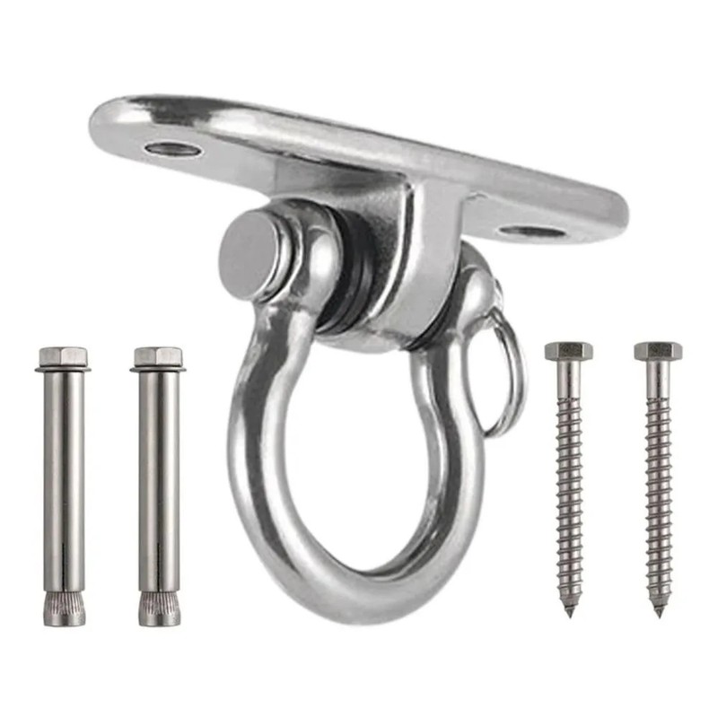 360° Rotating Swing Hanger Set, 304 Stainless Steel Ceiling Mount