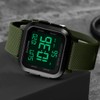 zolohoni Square Men's Digital Watch Big Numbers Dial Large Face