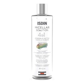 ISDIN Micellar Solution Limpiador facial 4 en 1 para pieles sensibles, 400 ml