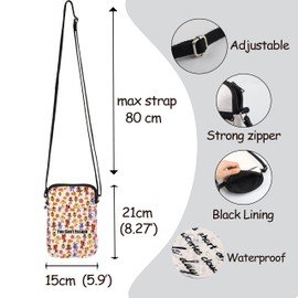 MNIGIU Horror Movie Lover Gift You Can't Escape Crossbody Bag Horror Game Inspired Shoulder Bag Horror Killer Merch