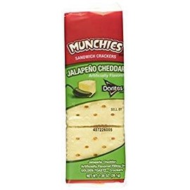 Munchies Jalapeno Cheddar Sandwich Crackers, 1.38 oz, 8 count