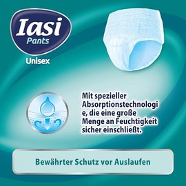 IASI Unisex-Pants mit hohem Schutz, 14 Einweghosen Gr√∂√üe M, Saugf√§higkeit EXTRA, 14 St√ºck