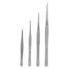 Outanaya 4PCS Stainless Steel Multi Purpose Tweezers Serrated Tip Nail