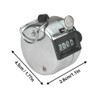 ABMRO Hand Tally Counter with Lanyard 4 Digit Metal Mechanical