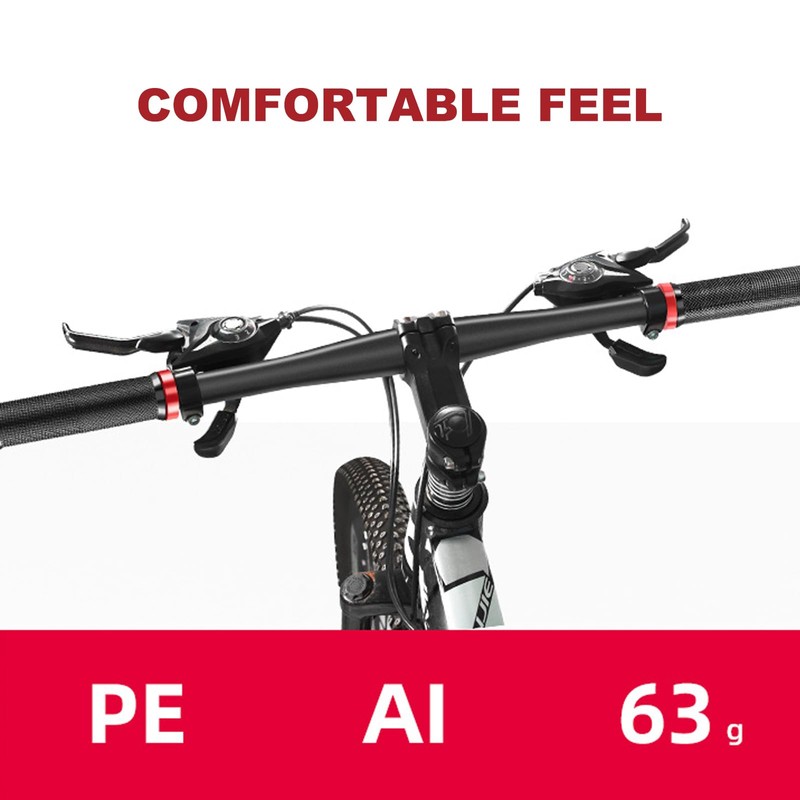 HAPPOW 2Pcs Bike Handlebar Grips,Non-Slip Rubber MTB Grips with Aluminum