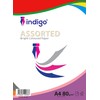 Indigo® A4 80gsm Coloured Paper Origami Assorted Multi Colour Paper