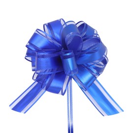 CHEERYMAGICLarge Pull Bows, 6Pcs Wrapping Pull Bow Ribbon Gift Wrapping Bow Suitable for Gift Baskets, Weddings, Valentine's Day, Birthday Gifts, Christmas, Flowers, Car Wrapping Bows A4LTQH