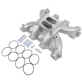 Unbranded RPM Style Carb Intake Manifold For GM LS1 5.3L LS2 6.0L Cathedral Port Satin