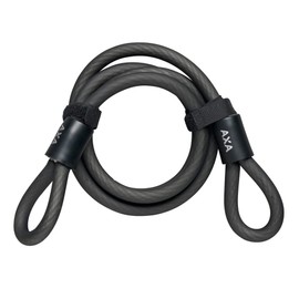 AXA ALA049 Schlaufenkabel-2231070000 Schlaufenkabel, schwarz, 120x4x4cm