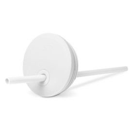 Simple Modern - Tapa de vaso con pajita, repuesto reutilizable solamente, se adapta a taza de acero inoxidable Trek Travel Cup - Botella de agua | Colección Trek | Blanco Invierno