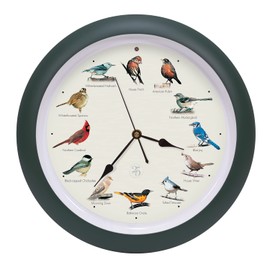Mark Feldstein & Associates Mark Feldstein & Associates The Original Singing Bird Clock 25th Anniversary Edition, As Seen On TV (13 Inch, Matte Green)