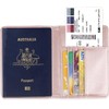 2 Pack Passport Holder Travel Cover Case, T Tersely Leather