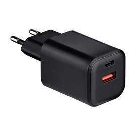 QUALO Netzladegerät Nano PD 65W USB-C - Schnellladung, Kompaktes Netzteil, GaN Technologie, Power Delivery, Sicheres Laden, Schwarz