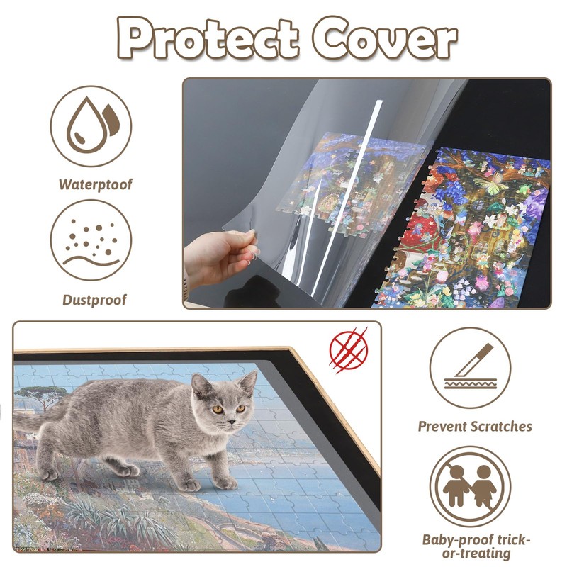 Wdmiya Rotating Puzzle Board 1500 Pieces - Vertical & Horizontal