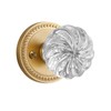 SORWDUERM 1 Pack Crystal Door Knobs Gold Door Knob Brushed