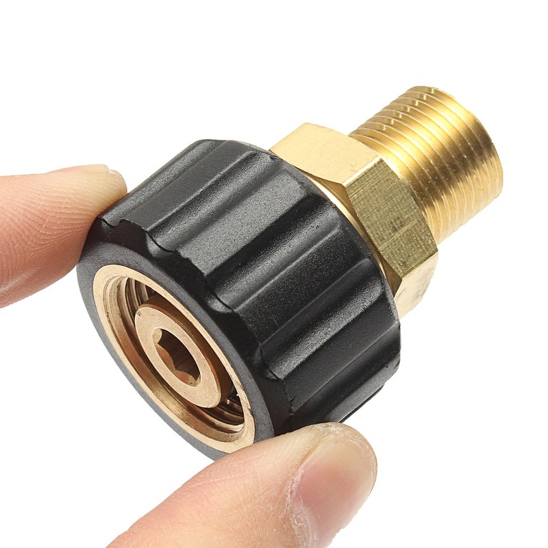 TuToy M22 Female 3/8 Inch Lance Adapter Coupling for Karcher