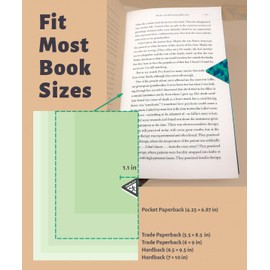 See Lion Read On Line Marker Bookmarks, Magnetic Bookmarks Set of 3, Triagular Magnetic Page Clip No Harm to Books, Gift for Readers Book Lovers Adults Kids (Geometrics (Purple))