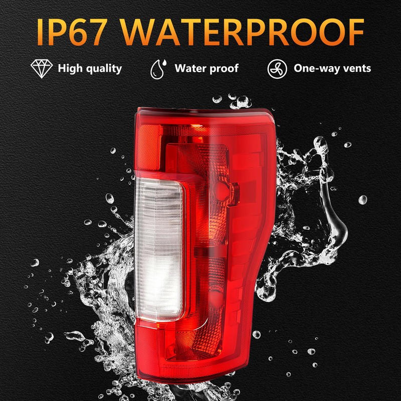 ZhiSheng Tail Light Compatible With 2017-2019 Ford F-250 F-350 Super