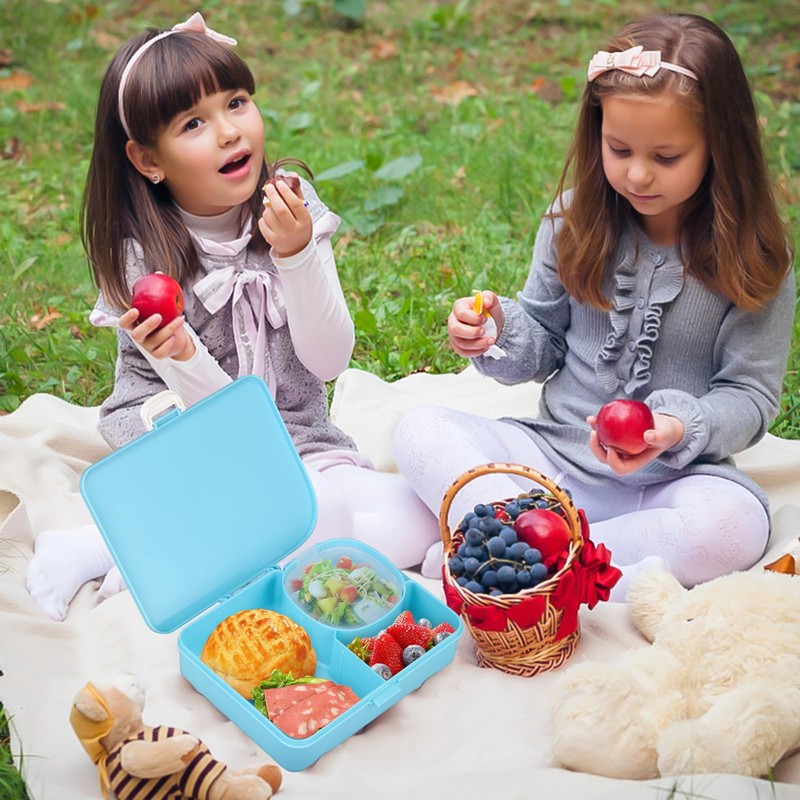 JOOPETALK 2 Pack Kids Lunch Box with Leak Proof Snack