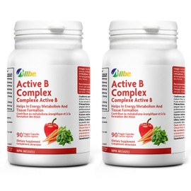 ALLBE Active B Complex Capsules - Support Immunity & Brain Function, Enhance Metabolic Energy & Foster Tissue Regrowth - Essential Vitamin B Complex for Women & Men - 180 Vegan Capsules