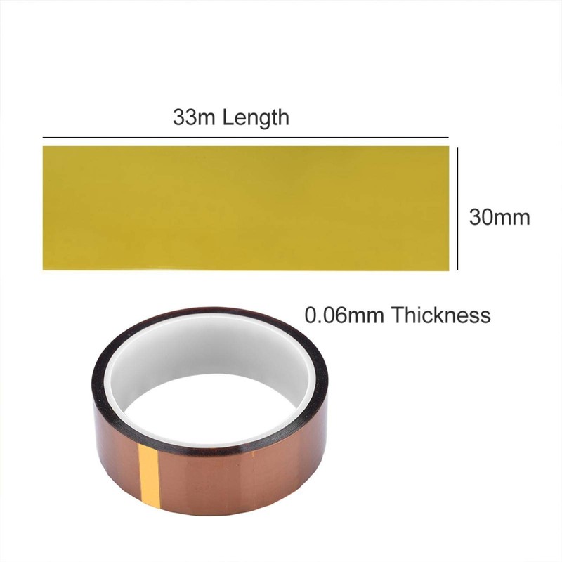 Yoidesu * 0.06mm 250-300 ℃ Cinta térmica Cinta Kapton, Cinta