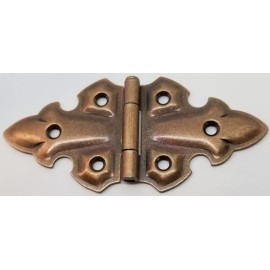 Furniture Knowledge Antique Copper Plated Steel Loose Pin Cabinet Hinge removable pin swap box OLD