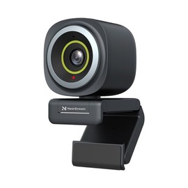 NearStream - Cámara web 4K para transmisión - Micrófono con cancelación de ruido, Angulo de visión ajustable de 45°-95°, Enfoque automático, Encuadre 