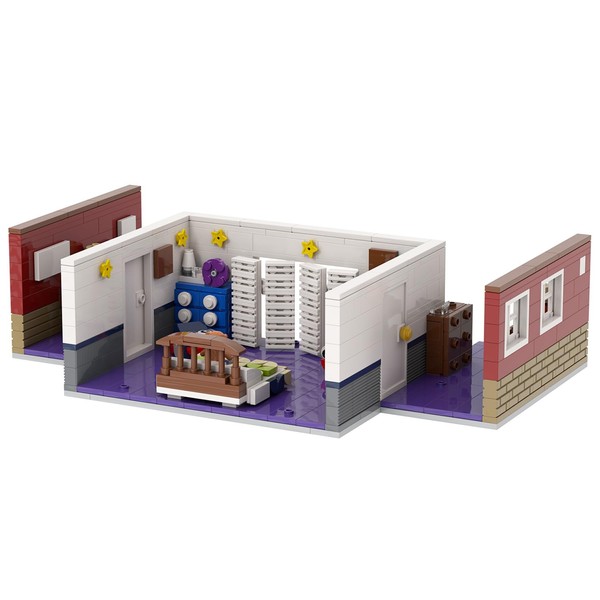 MOOXI-MOC FNAF Room Building Set,Creative Cute Building Blocks Children Kits,Halloween
