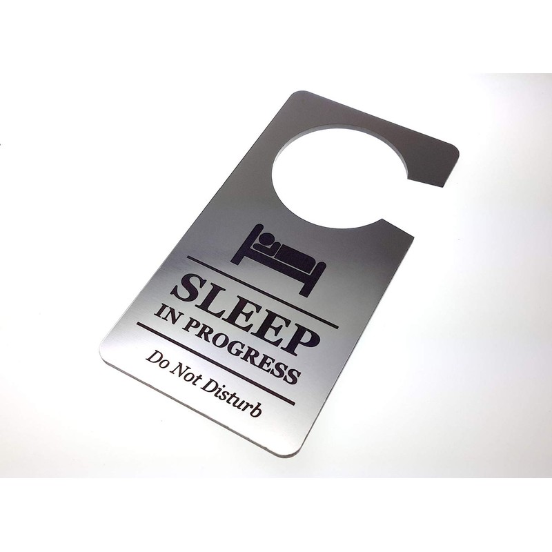 Sleep in Progress Do Not Disturb Room Door Hanger Sign