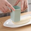 Housoutil Fruit Cutter Cup, 2 Pieces Green Egg Slicer Stainless