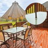 2 Sets 2 Inch Patio Table Umbrella Hole Ring and