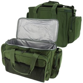 DNA NGT Carp Fishing Camping Green Insulated Carryall with Cutlery Set and Plate & 1.1L Aluminium Kettle