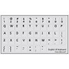 Online-Welcome ENGLISH US KEYBOARD STICKER KEY LABEL LAPTOP GRAY BACKGROUND