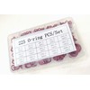 225 PCS Red Metric Silicone O Ring Assortment Rubber Silicone