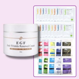 Miel EGF Anti-Wrinkle Renewal Cream Large Capacity 300g Anti-Aging Reconstruction Mist Product + 20 Mask Packs / 미엘 EGF 안티링클 리뉴얼 크림 대용량300g 안티에이징 재건 미스트 본품+마스크팩20매