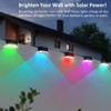 LIANGLOME 12PK Solar Fence Lights Outdoor Waterproof LED - Warm