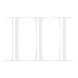 hBARSCI III - Roman Numerals Vinyl Decal - 5 Inches - for Cars, Trucks, Windows, Laptops, Tablets - Outdoor-Grade 2.5mil Thick Vinyl - White