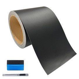 LZLRUN Free Tool Kit Matte Black Vinyl Tape for Black Out Chrome Delete Window Trim Door Trim (3Inches x 30Feet)