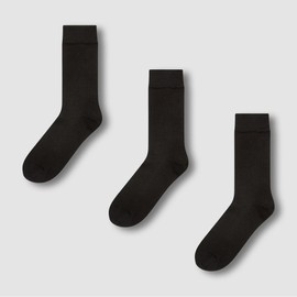 JAJU [JAJU] Men's Modal Business Long Socks 3 Pairs (Choose 1 of 2 Types)