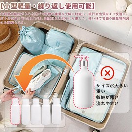 KASELIN Mini Bottle, Travel Bottle, Refill, PE, Divided, Mini, Plastic, 1.0 fl oz (30 ml), Set of 5, Small, Mini, Translucent, Liquid (Refillable, Shampoo and Rinse), Cosmetics, Storage, Refill