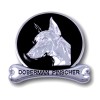 Chromanimals DOBERMAN PINSCHER Chrome Dog Medallion Car Emblem Ornament Breed