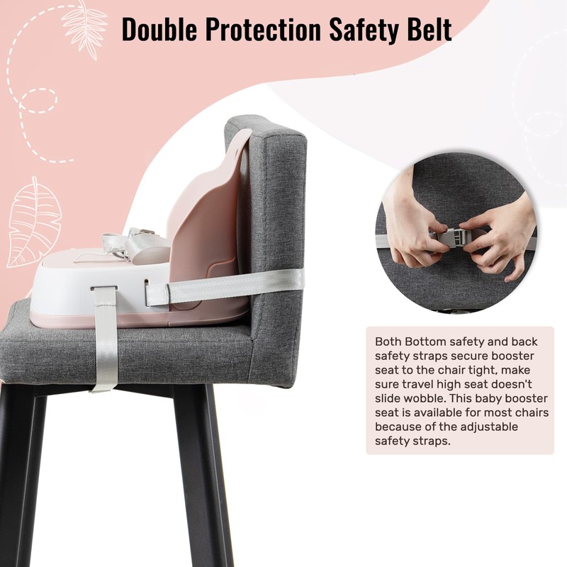 UBRAVOO Baby Booster Seats, Portable High Chairs for Babies and