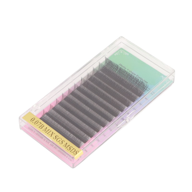 Volume Extension Lashes Soft 0.07B Thickness Double Hair Tip Professional