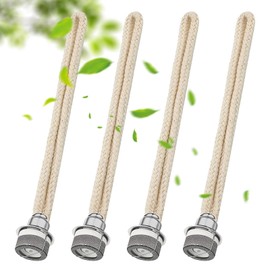 4 Stück Docht für Lampe Berger: 18cm Docht für Öllampen mit Katalytischem Brenner, Ersatz-Docht für Öllampe, Duft Öllampe Ersatzdocht für Raumluft Verbessern Aromatherapie, Silber