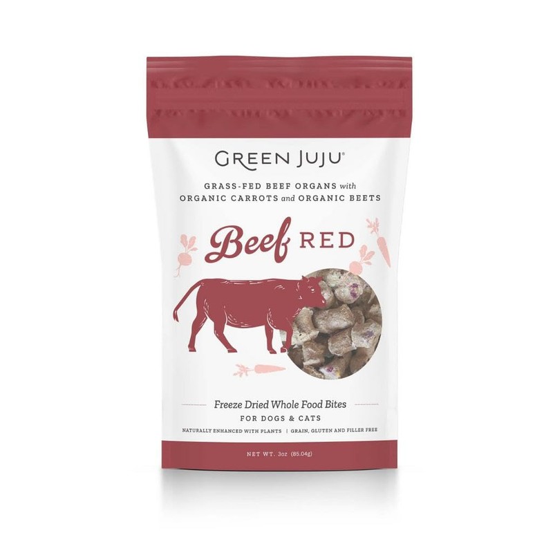 Green Juju, Freeze Dried Beef Red, 3 Ounce