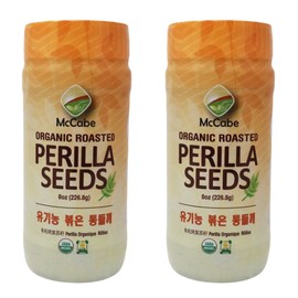 McCabe Organic Roasted Perilla Seeds - Perilla Seeds Organic | Rich with Fiber & Minerals | USDA and CCOF Certified | Packed in USA | 8oz Pack of 2