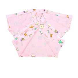 YAVINCOL Patient Nursing Tops Disability Clothing for Home Care Postoperative Fracture Pure Cotton Fully Open on both Sides One Piece Can be Torn off Paste For Children（Pink-XL）