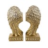 Hand Painted Resin Golden Wings Shaped Bookends 8 x 8
